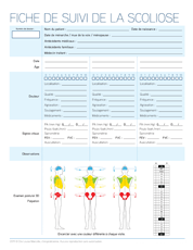 Fiche de suivi de la scoliose